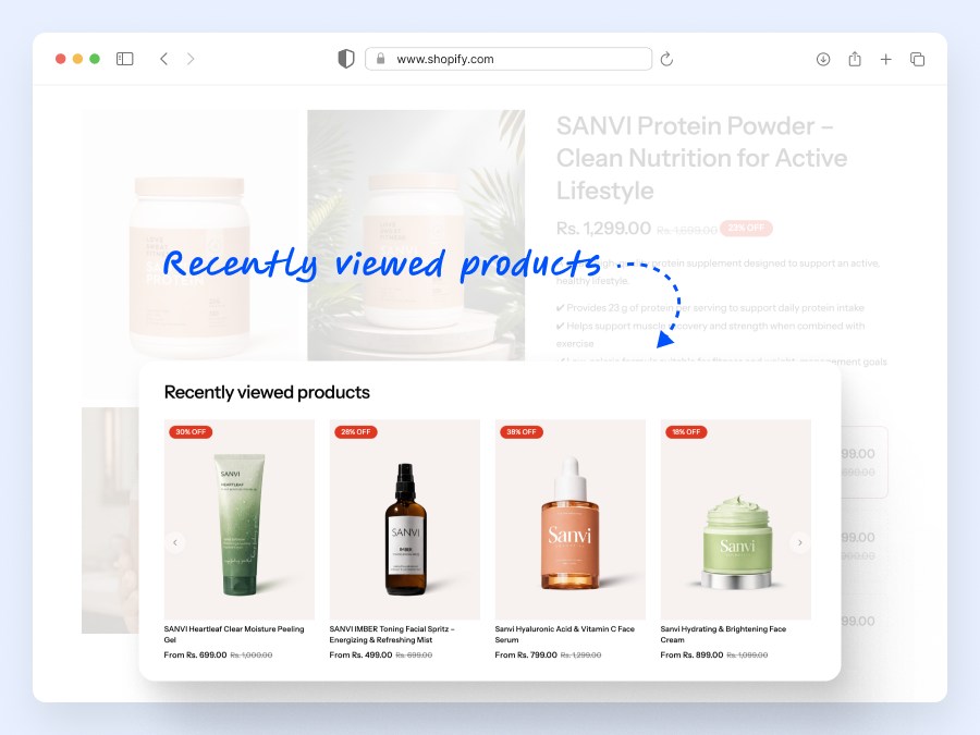 Recently viewed products