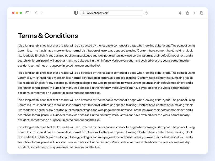 Terms & Conditions